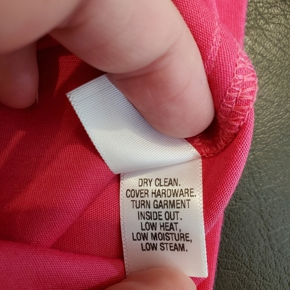 St. John Sport Hot Pink Stretch Straight Leg Pants - Picture 9 of 9